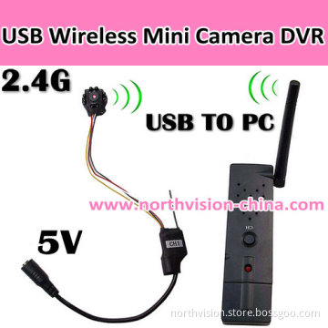 Mini Wireless Camera with 2.4G USB Receiver